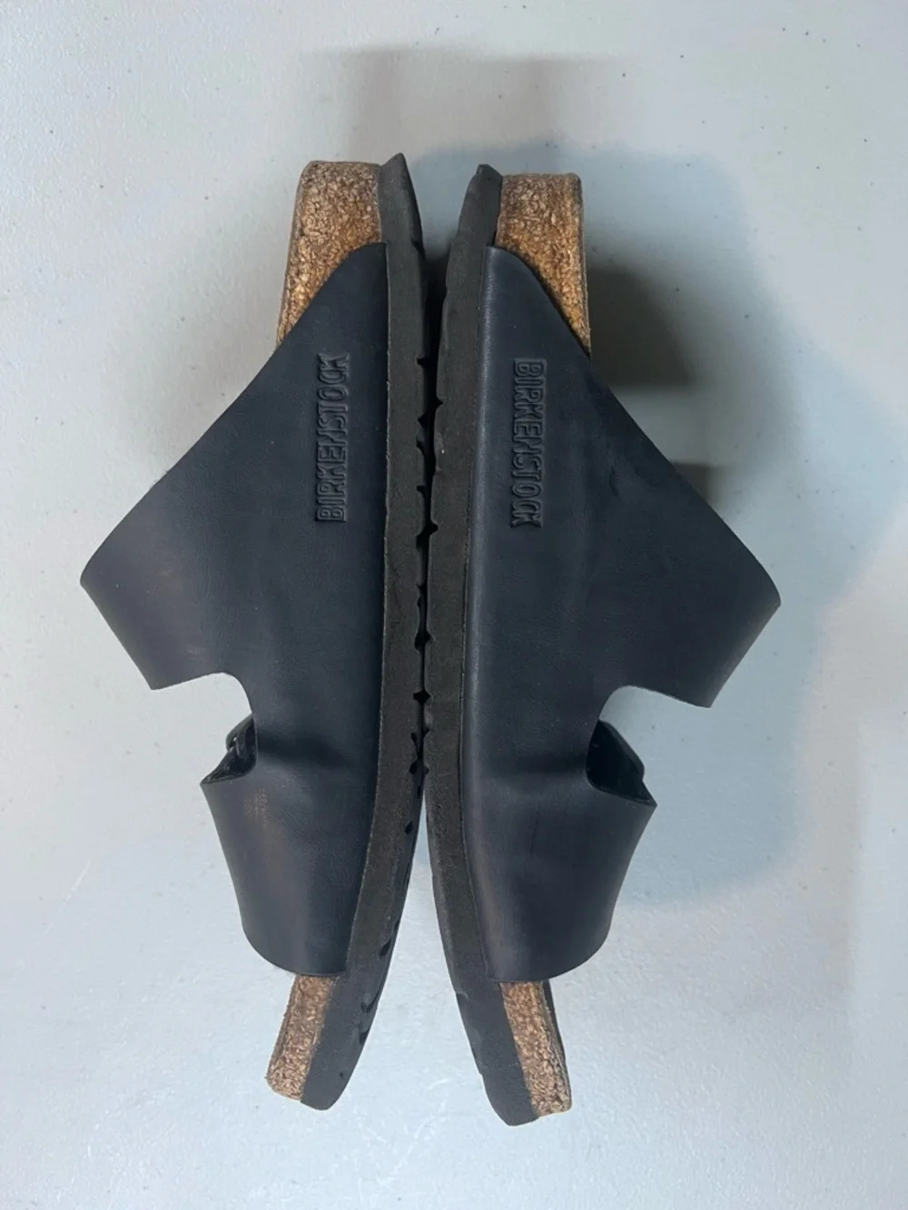 Birkenstock Arizona Black Sandals Women’s 37 EU 240 Leather Cork Footbed - Picture 6 of 10